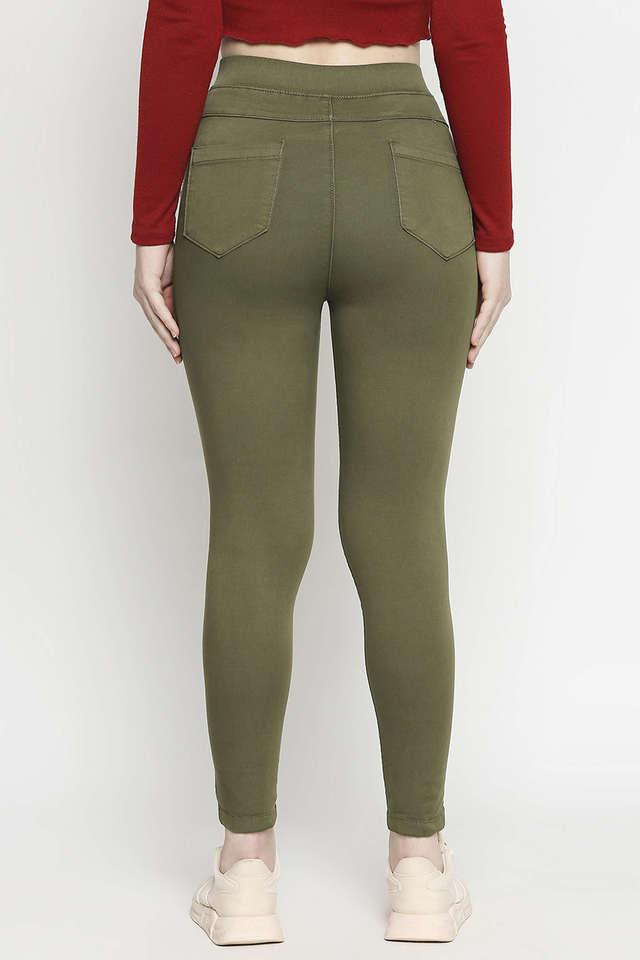 Olive jeggings on sale