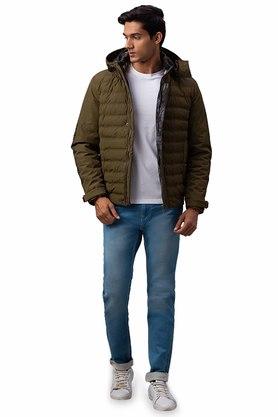 Gas Kids Boys Grey Color Block Quilted Jacket