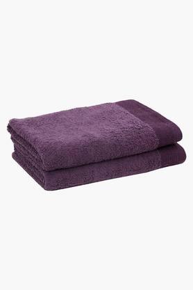 Purple best sale striped towels