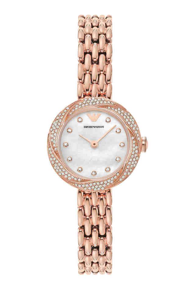 Armani ladies watch shop mother of pearl