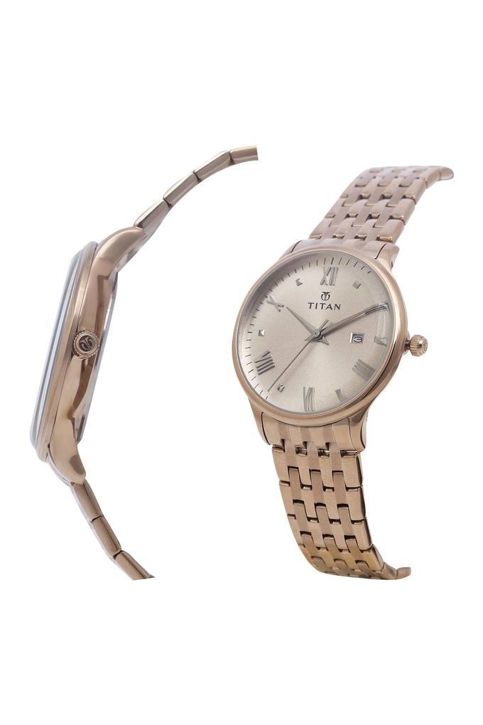 Buy TITAN Bandhan Silver Dial Metallic Analogue Couple Watches