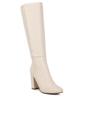 Buy LONDON RAG Natural Block Heel Calf Length Women s Boots