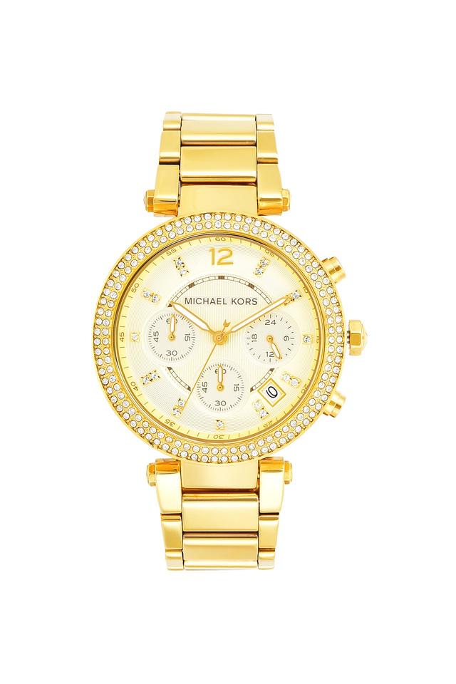 Michael Kors Open Box - Michael Kors Parker Chronograph Champagne Dial  Ladies Watch MK5354 - Watches, Parker - Jomashop