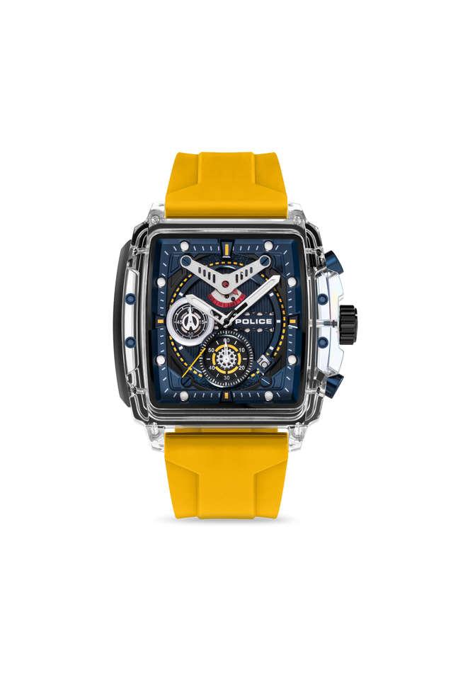Buy POLICE Quartz 43 mm Blue Dial Silicone Chronograph Wrist Watch For Men PLPEWGO0052402S Shoppers Stop