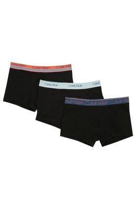 Buy CALVIN KLEIN UNDERWEAR Mens Solid Trunks Pack of 3