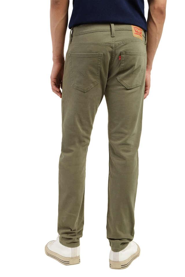 Buy LEVIS Green Mid Wash Cotton Slim Fit Men's Jeans