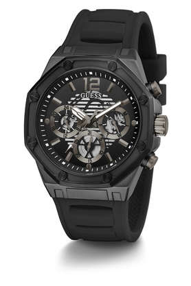 Guess black watch discount mens