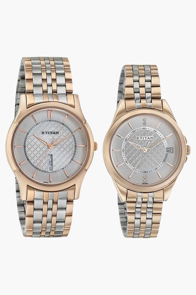 New titan outlet couple watches