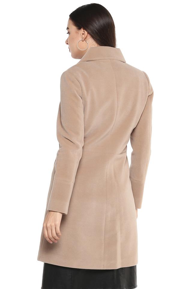 Ladies full length hot sale camel coat