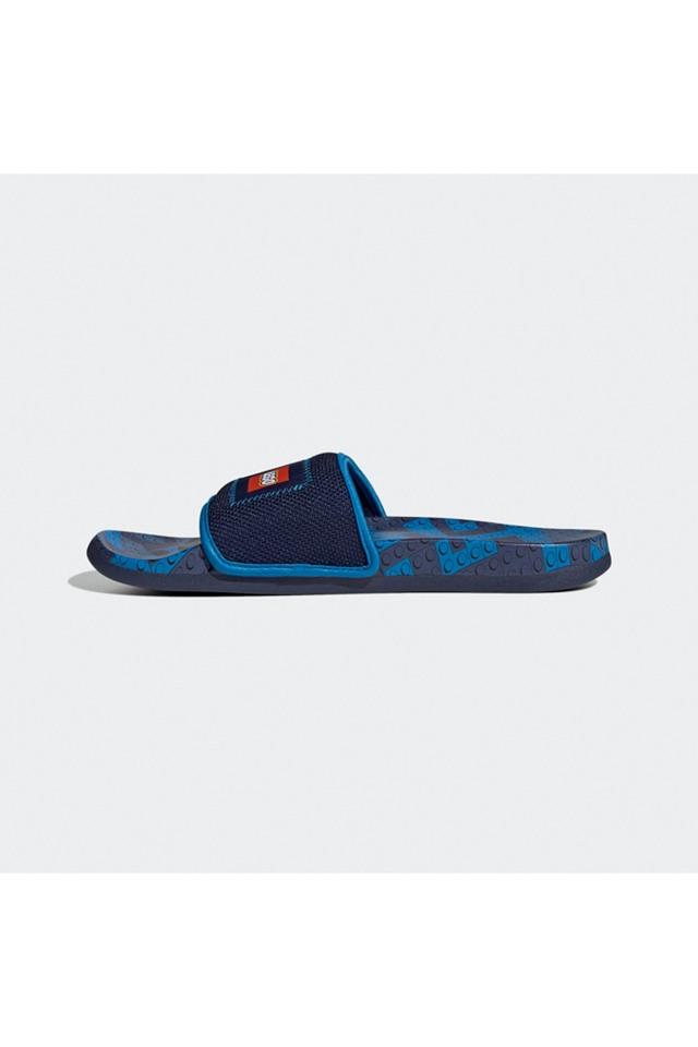 Adidas comfort slides blue hot sale