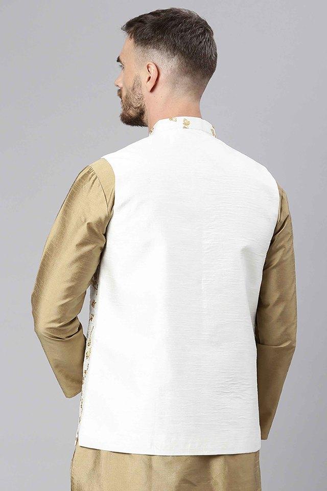 HANGUP -  White Nehru Jackets - Main