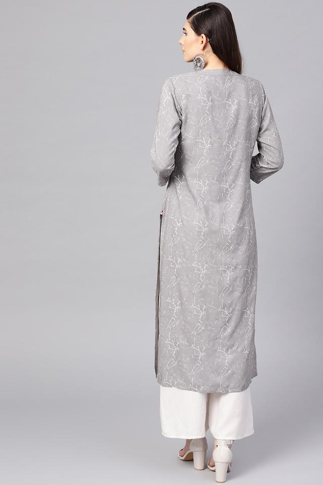 VARANGA -  Grey Kurtas - Main