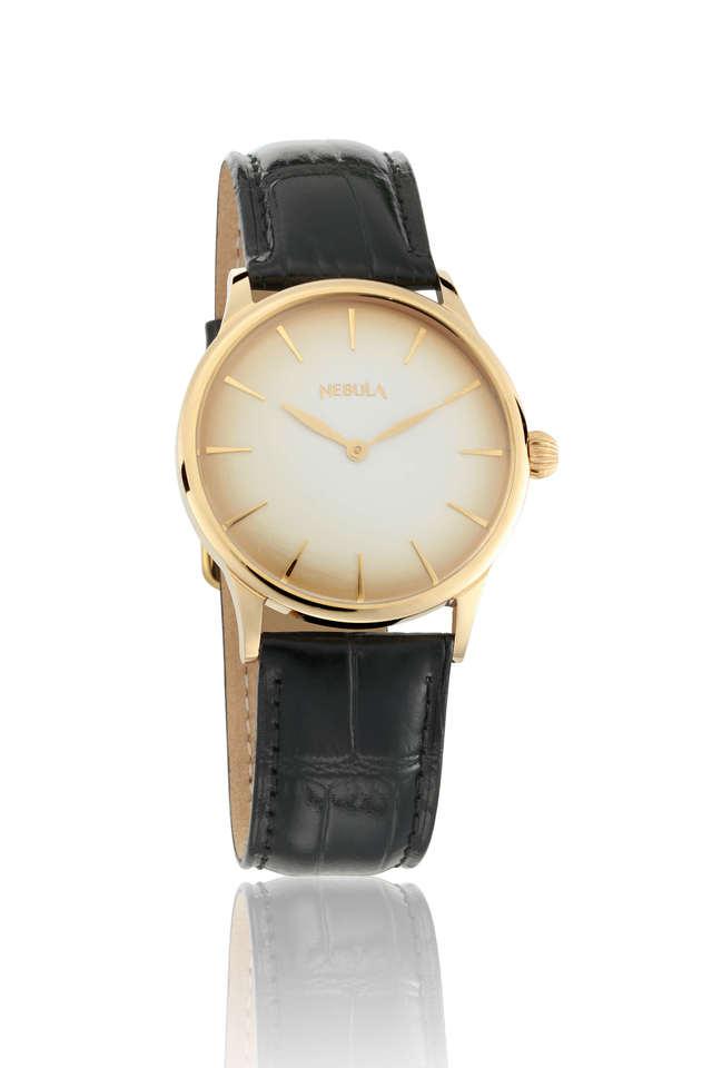 Buy NEBULA 18 Karat Solid Gold Analog Watch for Men with white