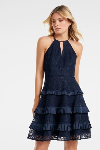 forever new blue lace dress