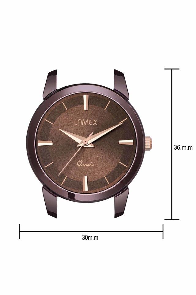 Buy LAMEX Womens Brown Dial Leather Analogue watch 3010 EXECUTIVEDLX BR BR Shoppers Stop