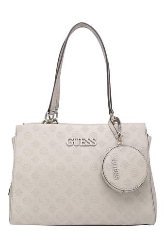 guess grey handbag