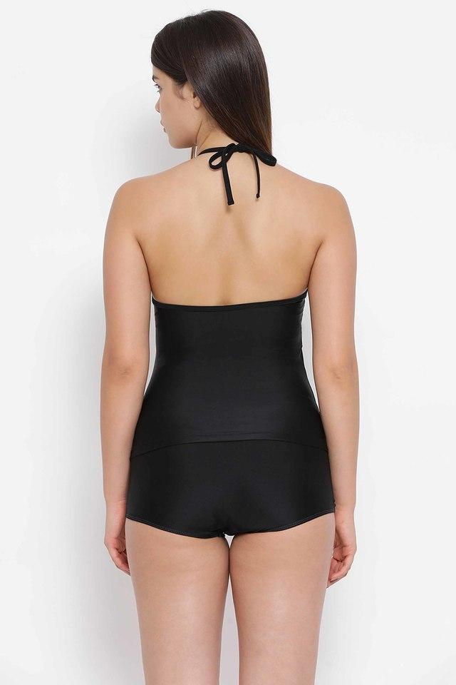 One piece cheap swimsuit boyshorts