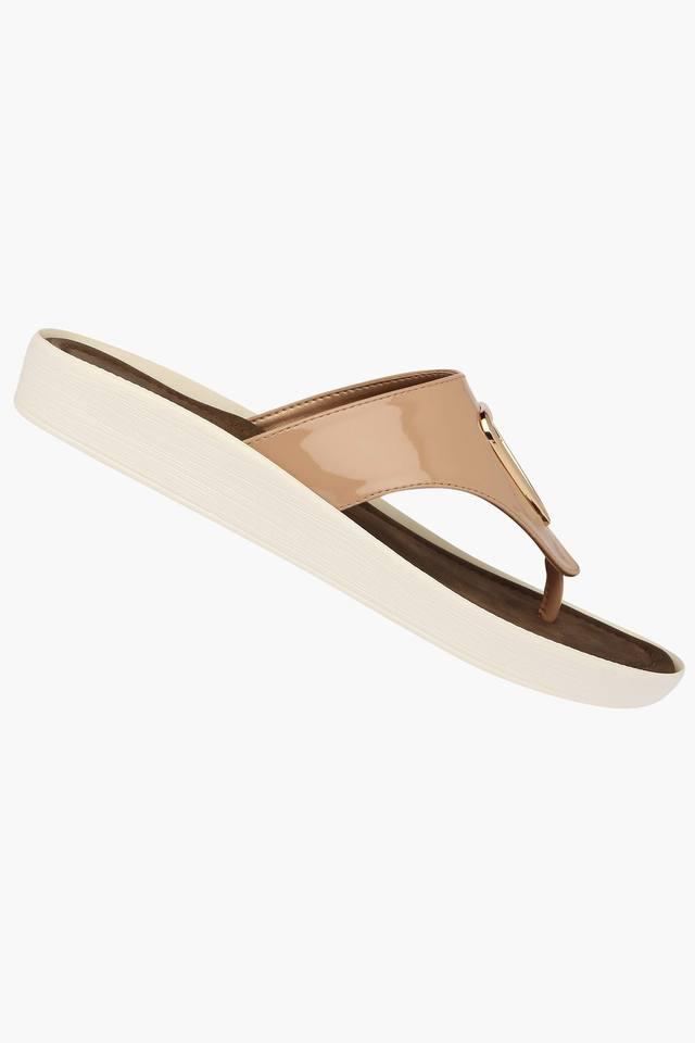 Buy online Inc.5 Beige Embellished Leatherette Sandals from flats for Women  by Inc.5 for ₹1590 at 0% off | 2024 Limeroad.com