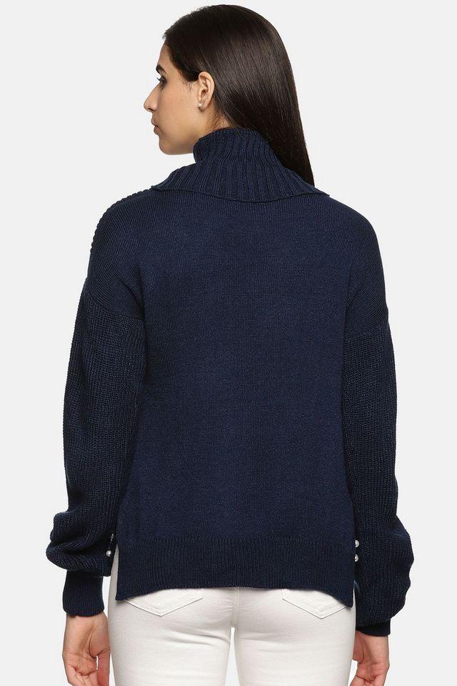 Black cotton sweater on sale ladies