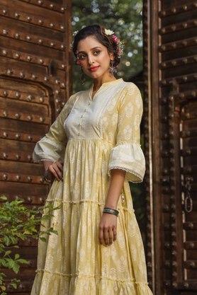 JUNIPER - Yellow Ethnic Dresses - 3