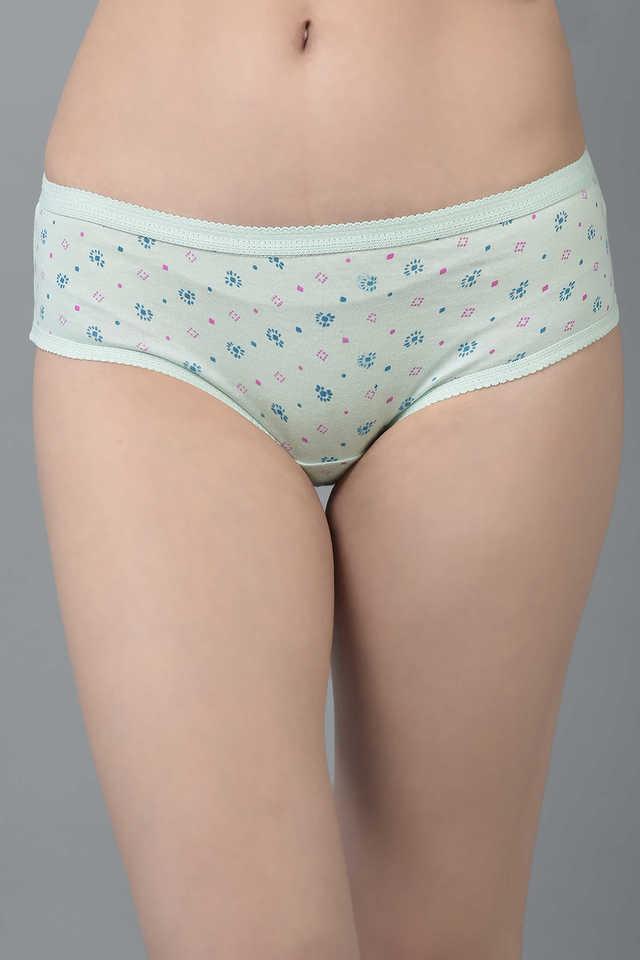 Womens - Organic Cotton Multi Logo Hipster Briefs in Venice Blue