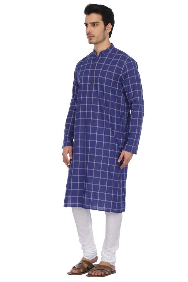 Checked churidar on sale