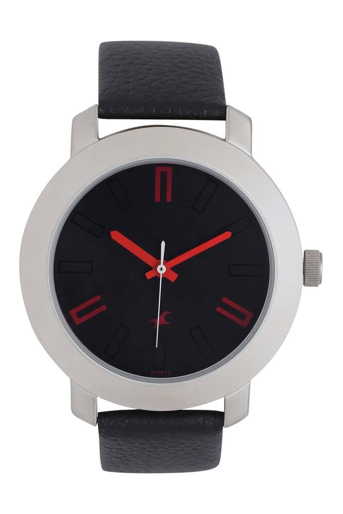 Buy FASTRACK Mens Black Dial Analogue Watch Shoppers Stop