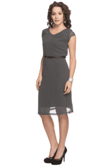 Grey Knee Length Formal Dresses for Women
