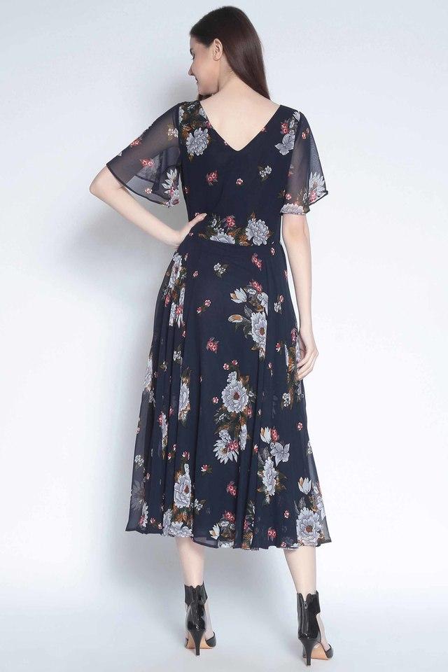 Floral polyester outlet dress