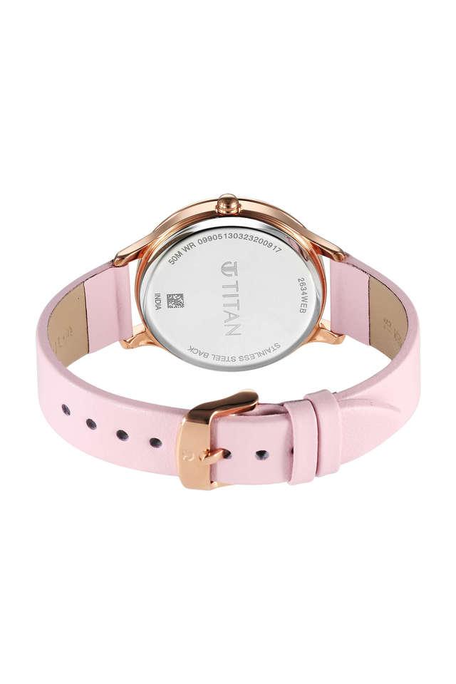 Titan pink watch sale