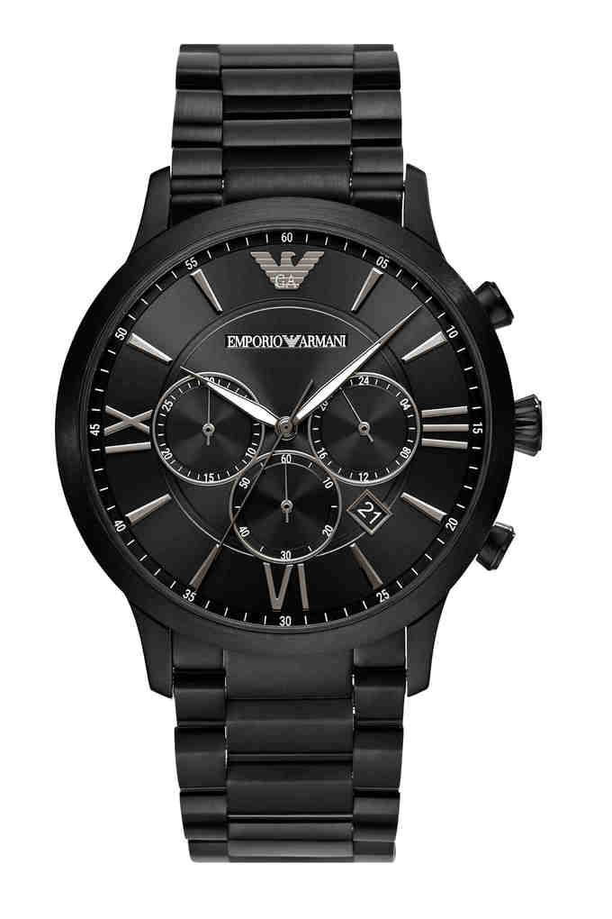 Buy EMPORIO ARMANI Mens Black Dial Chronograph Watch WFIEA