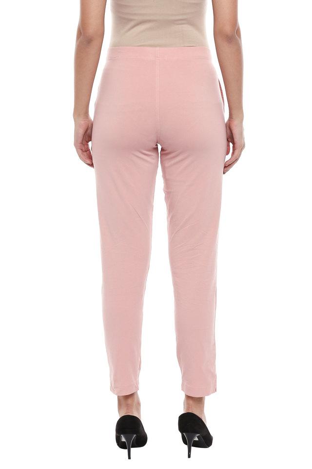 Buy Alsace Lorraine Paris Pink Cotton High Rise Pants for Women Online @  Tata CLiQ