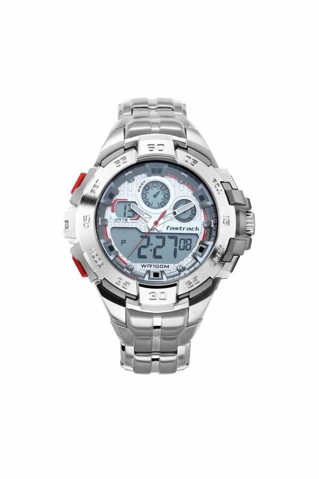 Buy FASTRACK Mens Mean Machines White Dial Analogue Digital Watch