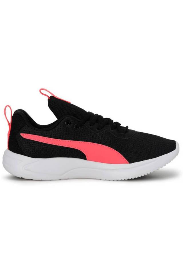 Puma black mesh running hot sale shoes