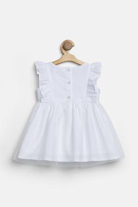 White cotton frocks 2025 for baby girl