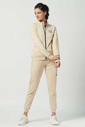 Ladies hot sale cream tracksuit