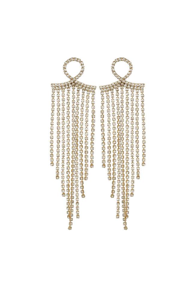 Unique Designer Solid White Gold with 76 Diamonds Earrings - $7K Appra