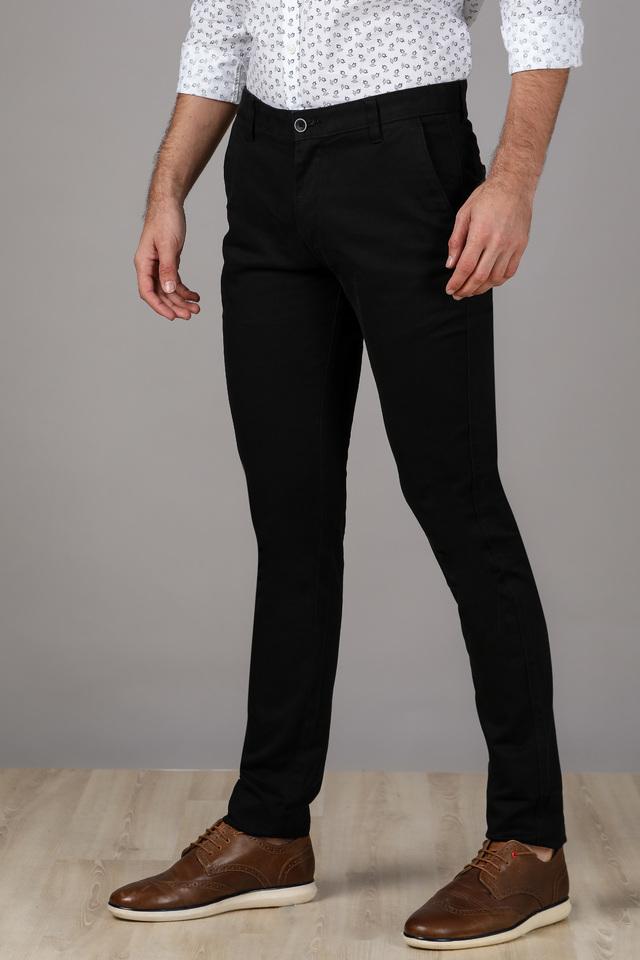 Low Waist Cotton Maternity Pants - Black