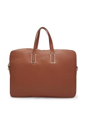 Buy CAPRESE Tan Zipper Clouser Cora Faux Leather Women Formal Wear Tote  Handbag