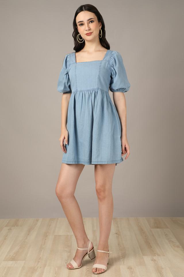 Broad neck outlet dress