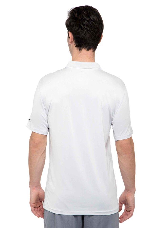 Mens white polyester top polo shirts