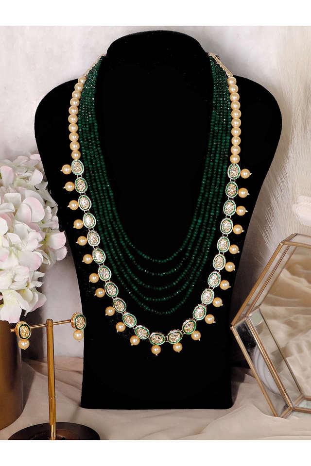 Long necklace sale kundan