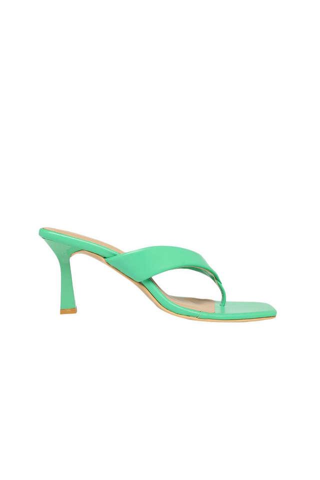 Hunter Green Satin Block Heel Sandal with Wrapped Satin Tie | Bridesmaid  shoes, Emerald green wedding shoes, Emerald green heels