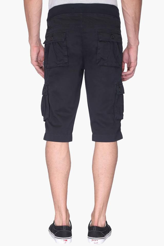 Men Elasticated Waist 3/4 Long Length Shorts Summer Casual Three Quarter  Pants | eBay