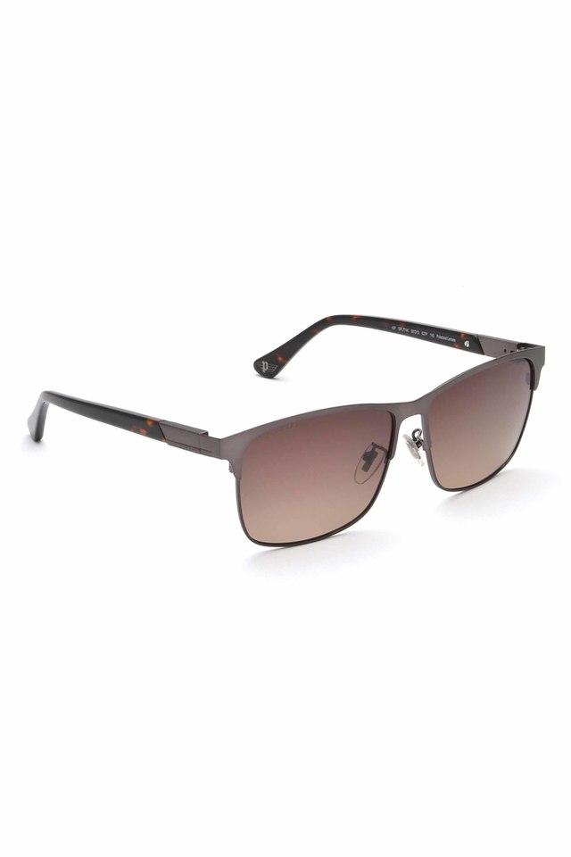 Buy POLICE Mens Polarized Grey Metal Gradient Brown Full Rim Medium (Size -  58) SPL774K 58 627P Sunglasses With 100% UV Protection (UV 400)