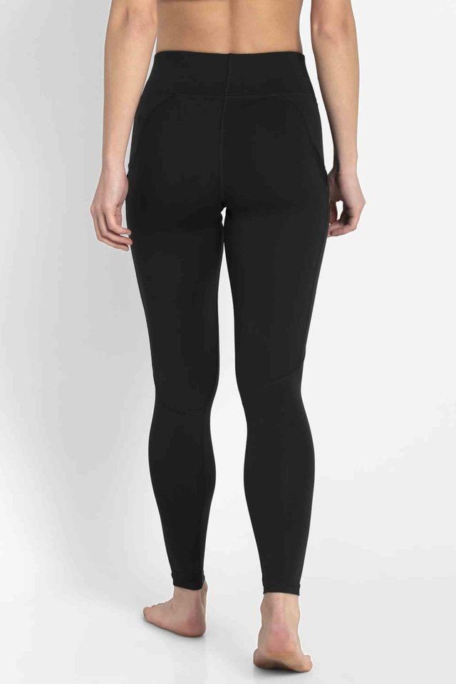 Buy JOCKEY Black Tactel Nylon Womens Activewear Track Pants