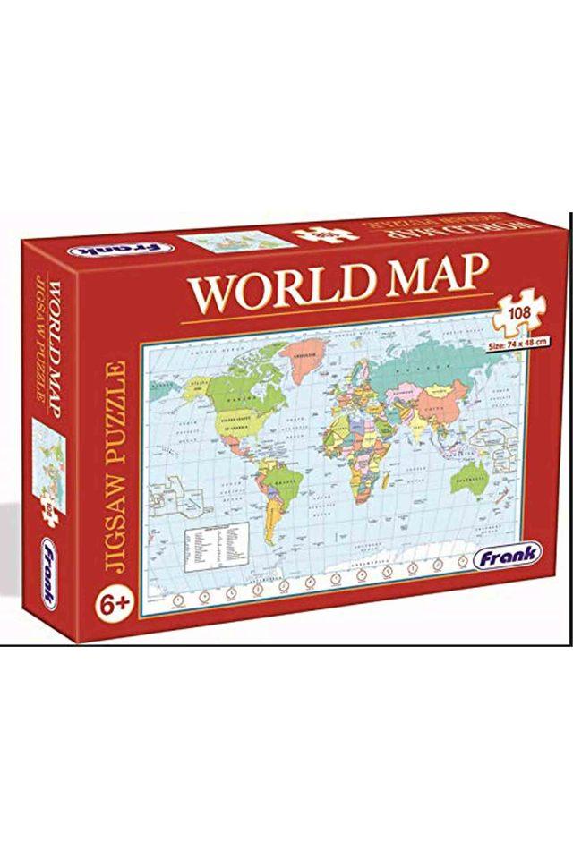 Buy HAMLEYS Multi Frank World Map Puzzle Giant Sized 108 Pcs Jigsaw