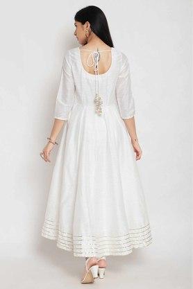 Plain white anarkali kurta sale