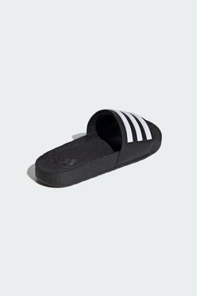 Adidas adilette black hot sale mens sliders