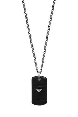 Buy EMPORIO ARMANI Stylish Gunmetal Necklace EGS2781060 Shoppers